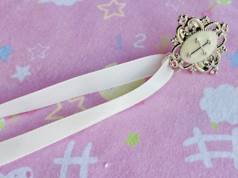 Pacifier Holder w/ White Enamel